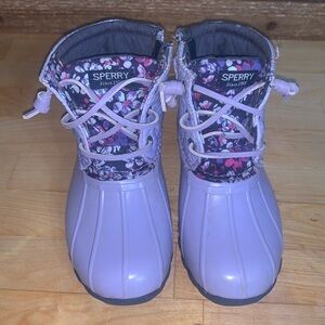 Sperry toddler purple floral